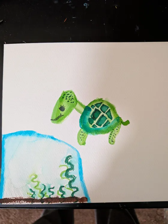 One of Felicity's paintings (3 of 6)