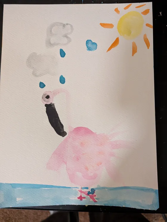 One of Felicity's paintings (4 of 6)