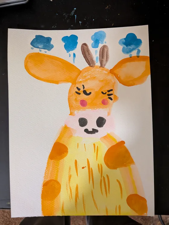 One of Felicity's paintings (5 of 6)
